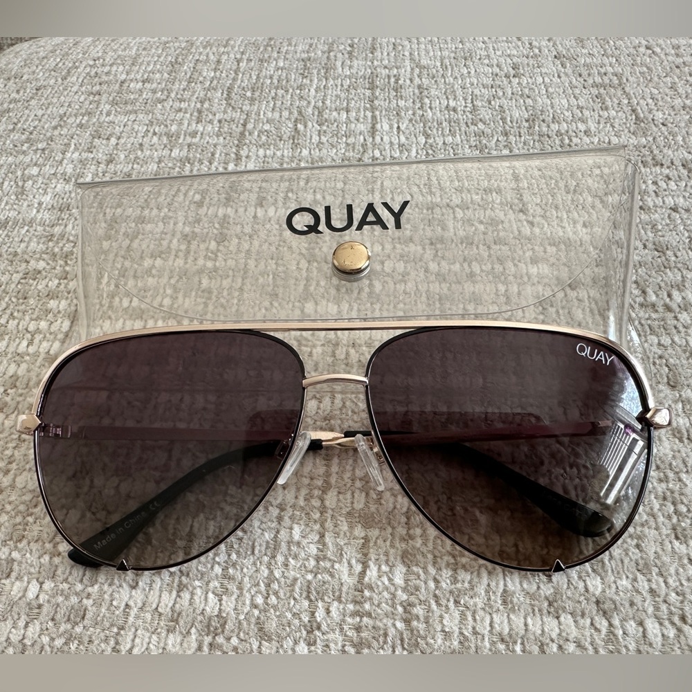 LIKE NEW Quay Poloraized High Key Sunglasses